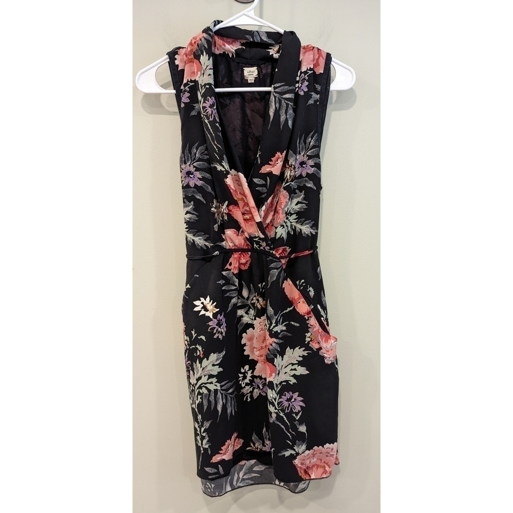 Wilfred Sabine Floral Faux Wrap Mini Dress Size Medium